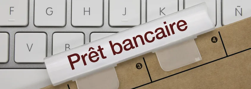 Clavier d’ordinateur et prêt bancaire