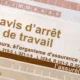 Feuille d’arrêt de travail pour maladie